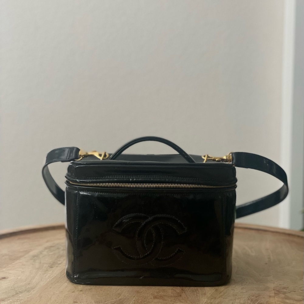 Chanel Patent CC Vanity Shoulder Bag